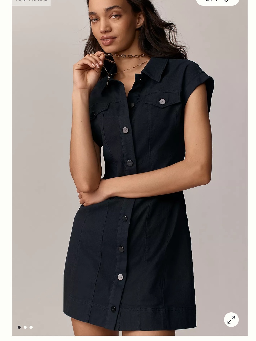 PAIGE Dekalb Denim Mini Dress 4
